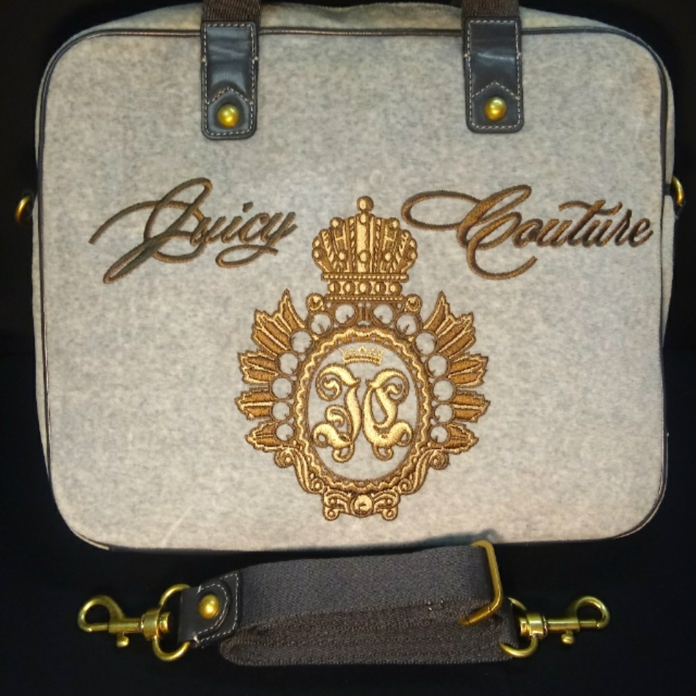 Beautiful Vintage Juicy Couture Laptop Bag ‘’Couture Computer’’ w Shoulder Strap